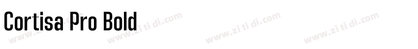Cortisa Pro Bold字体转换